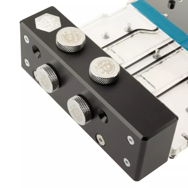 Backplate BitsPower X-TEND active para RTX 4090 FE — Acabado acrílico (BP-VG4090FE-BKP)