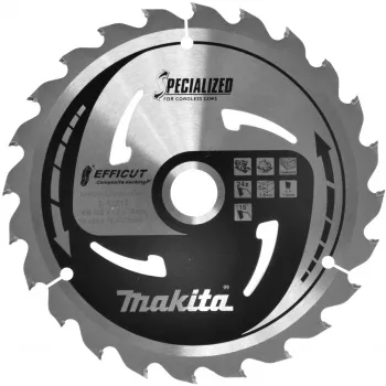 Disco de sierra circular Efficut Makita E-12217, 165 mm, 24 dientes