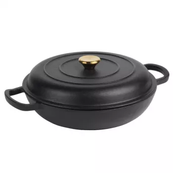 Olla de hierro fundido Russell Hobbs RH02525BEU7 30 cm, negra