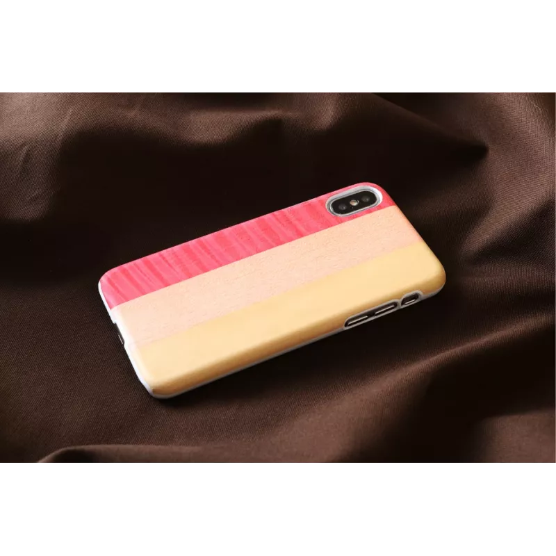 Funda para smartphone man and wood para iPhone X/XS — pink pie white