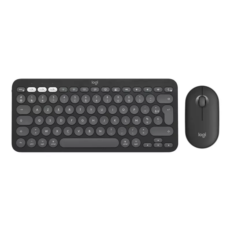 Logitech Pebble 2 Combo for Mac teclado y ratón inalámbricos QWERTZ alemán grafito