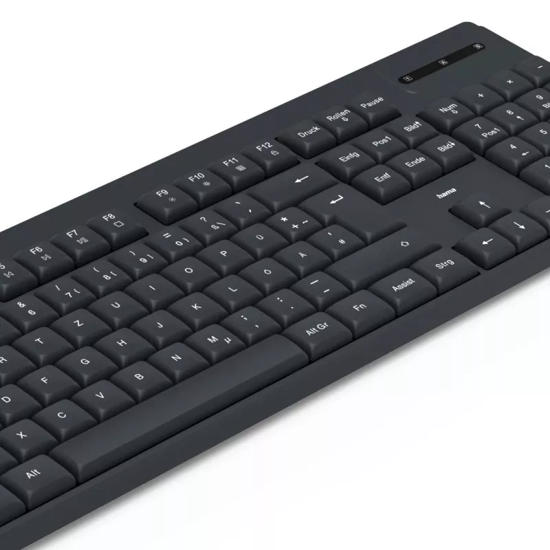 Conjunto de teclado y ratón WKM-100 negro