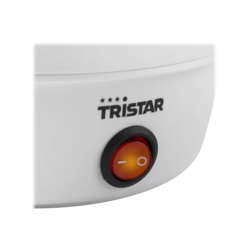 Huevos cocidos Tristar EK-3074 — capacidad 7 huevos, 350 W, transparente/blanco