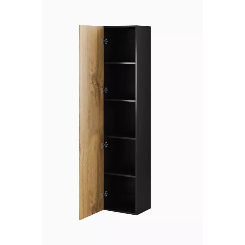 Conjunto de armarios de salón Cama VIGO 3 negro/roble wotan