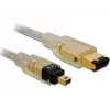 Cable FireWire A/A DeLOCK 2,0 m Gris