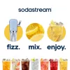 Máquina de sodas SODASTREAM Art Blue Steel — botella de plástico de 1 L, carbonatador de 60 L, 173×245×430 mm