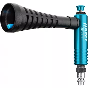 Pistola de soplado turbo HAZET 9040T-1 negro/azul con boquilla de remolino (9040T-1)