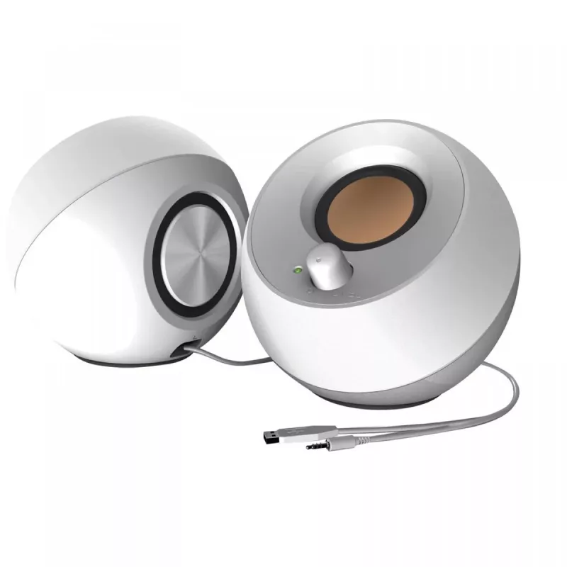 Creative Pebble 2.0 altavoces estéreo de escritorio, blanco