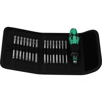 Wera Kraftform Kompakt 20 - Destornillador con juego de puntas - en bolsa (05051016001)