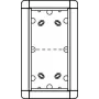 Ritto 18832/20 marco de portero AP plata – marco – plata – montaje en superficie – 133 mm – 37 mm – 230 mm (1883220)