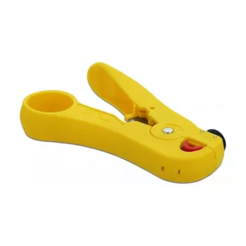 Pelacables DELOCK 86478 — capacidad de pelado 3,5–9 mm, longitud 111 mm, amarillo