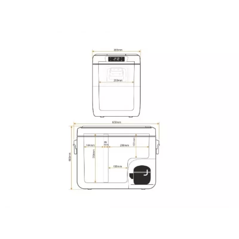 Yolco KX40 Verde nevera portátil con compresor