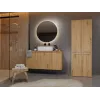 Top E Shop NEL 2K DD ART KPL armario de almacenaje para baño, roble