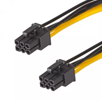 Akyga AK-CA-49 cable de alimentación PCIe de 6 pines conector hembra-conector hembra, 40 cm
