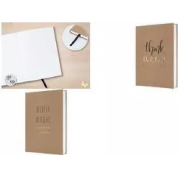 Cuaderno de tapa dura Sigel JOLIE Pure Success A5 rayado marrón/negro/dorado, 192 páginas