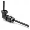 Prensaestopas DeLOCK 90° acodado PG11 negro alivio de tracción