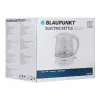 Hervidor eléctrico BLAUPUNKT 1 L 1630 W blanco — cuerpo de cristal, base 360°, apertura por botón