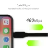 Cable Lightning Green Cell KABGC02 0,25 m negro