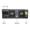Inversor off-grid Qoltec 53887 inversor solar 10 kVA Polímero de litio Negro