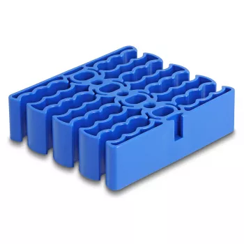 Sujetacables DeLOCK 66325 azul 24 entradas de cable