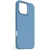 Decoded D25IPO16PMBCS9AE AntiMicrobial funda trasera de silicona para iPhone 16 Pro Max, azul claro