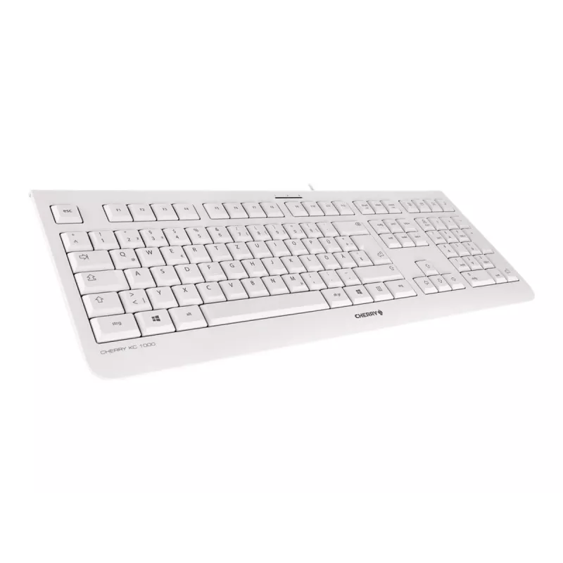 Teclado CHERRY KC 1000 oficina USB QWERTZ alemán gris