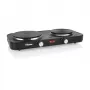 Placa de cocina eléctrica Tristar KP-6152 — 2 zonas de cocción, control táctil, negro