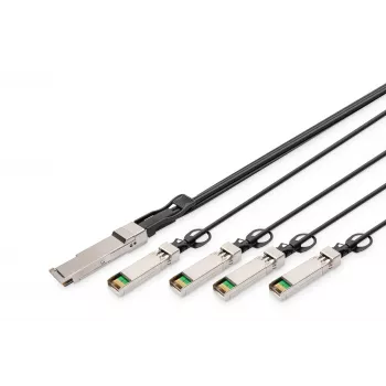 Cable de conexión directa Digitus DN-81325 40G QSFP+ a 4x SFP+ 5 m