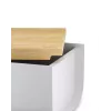 Panera Alessi BG03WG gris 340mm ancho 210mm fondo 140mm alto