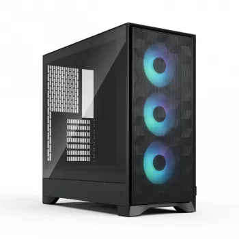 Caja para PC Fractal Design Pop 2 Air negro TG RGB Midi Tower – ATX/Micro-ATX/Mini-ITX, 3x120mm frontales, 1x120mm trasero, bahías de 2,5