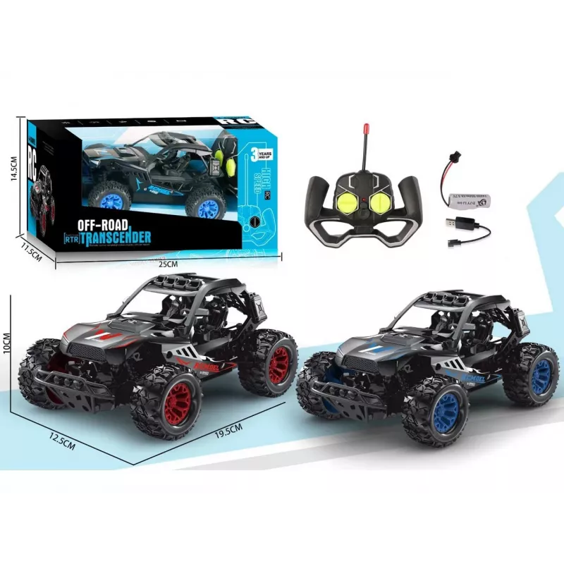Coche todoterreno R/C Madej 27 MHz con carga USB