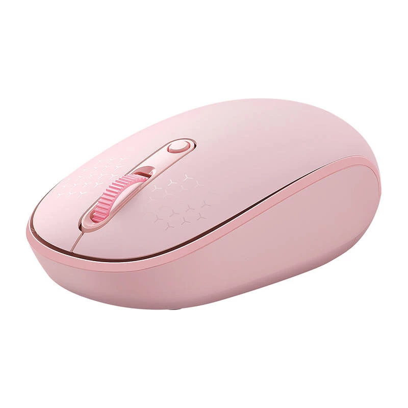 Ratón inalámbrico Baseus F01B Tri-Mode 2.4G BT5.0 1600 DPI (rosa)
