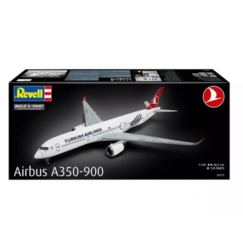 Avión de plástico a escala REVELL Airbus A350-900 Turkish Airlines Escala 1/144