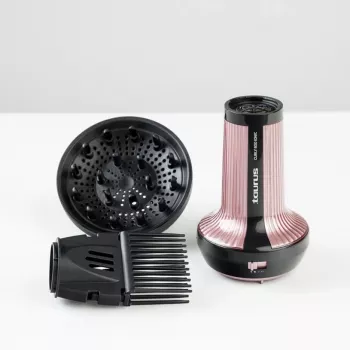 Secador de pelo Taurus Fēns 900400000 — 2200 W, 3 velocidades, 3 temperaturas, difusor y concentrador, negro