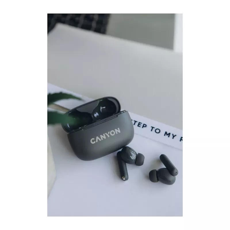 Auriculares True Wireless Canyon OnGo TWS-10 ANC+ENC, gris (CNS-TWS10BK)