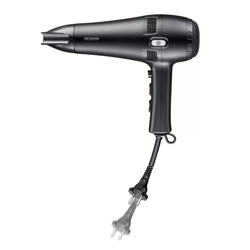 Secador de pelo Severin HT 0165 2100 W negro longitud del cable 1,8 m