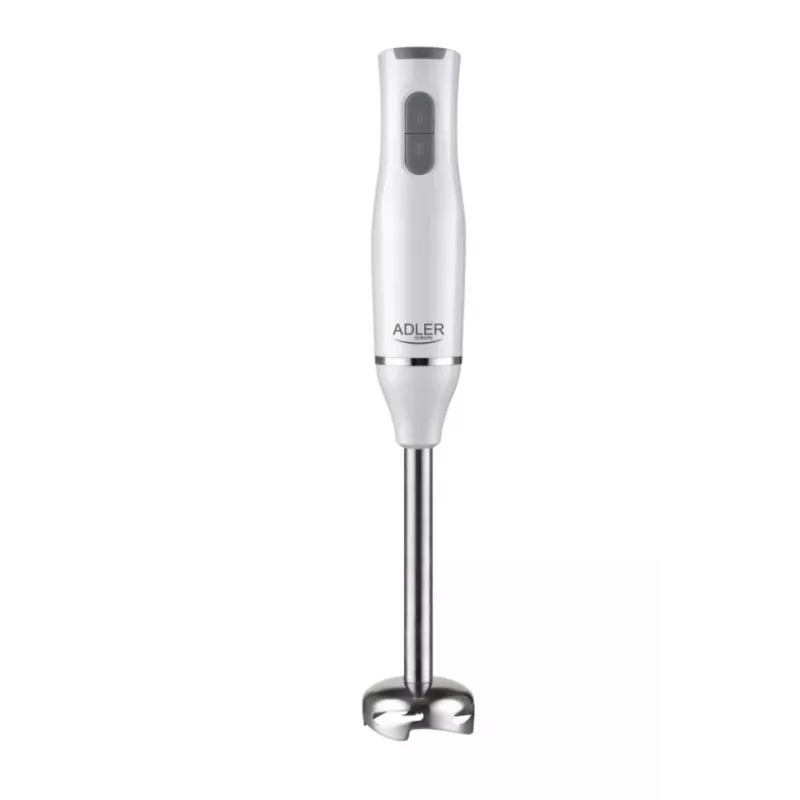 Adler AD 4620 set de batidora de mano, 800 W, 2 velocidades, picadora de 450 ml, vaso de 750 ml, varillas, blanco