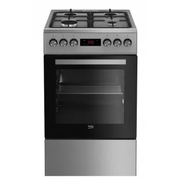 Cocina de gas y eléctrica BEKO FSM52330DX 5 quemadores 60 cm, clase de eficiencia energética A