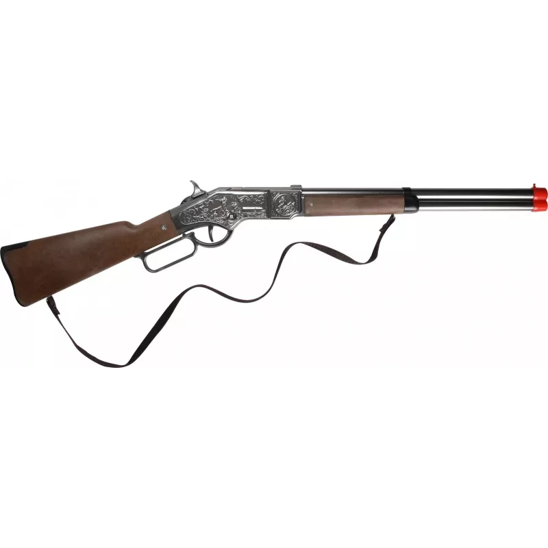 Escopeta de juguete de metal Pulio modelo 15593/0 — capacidad de 8 disparos