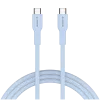 CANYON Cable OnWire 60CL C-C 60W COLOR trenzado 1m azul claro