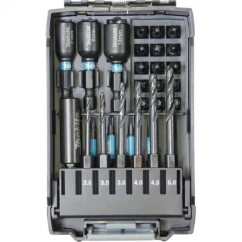 Juego de brocas Makita E-22866 — 31 piezas, varios tamaños para madera, metal, mampostería