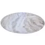 Alfombrilla protectora de suelo Arozzi Zona Redonda — acabado mármol blanco, alfombrilla protectora para ruedas de silla y suelos de madera