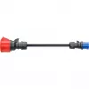 go-e adaptador Gemini flex 22 kW a CEE azul 16 A – negro – recto – recto – IP55 – 22 kW – 16 A
