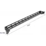 Montageset DELOCK 67461 panel metálico en L negro para rack, 19