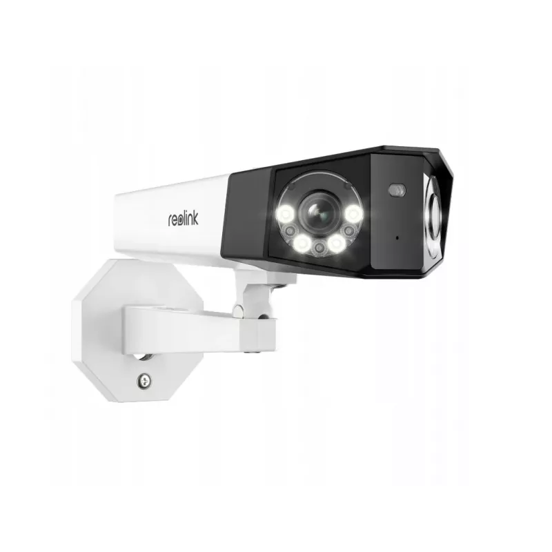 Cámara de vigilancia IP Reolink DUO Series P750 exterior Bullet 16 MP 7680×2160 CMOS 1/2,7 inch 2,8 mm 180°×55° PoE IP67 luz integrada micrófono altavoz
