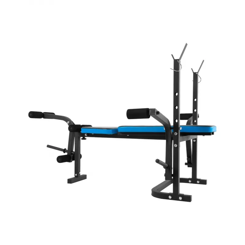 Banco de entrenamiento multifuncional ajustable Rebel RBA-2007 — respaldo y asiento ajustables, plegable, 1610×1300×1005 mm, 18,6 kg