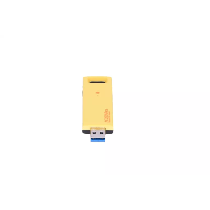 Adaptador USB inalámbrico Extralink U1200AC AC1200 Dual-Band, amarillo plástico