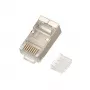 Extralink CAT6 FTP RJ45 Conector 8P8C Conector/Conector hembra Transparente
