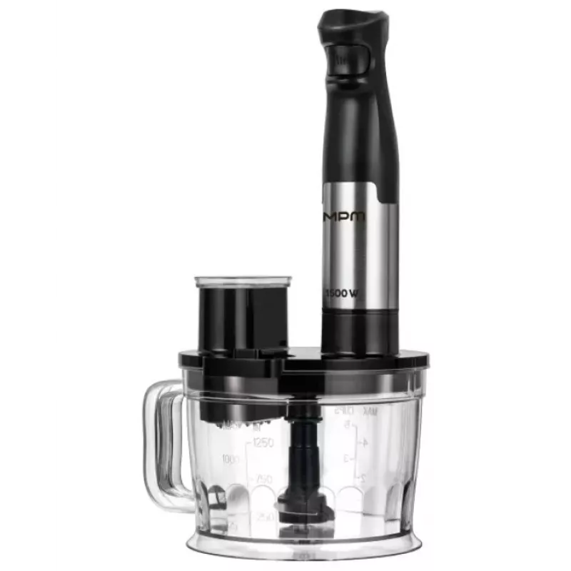 MPM MBL-39M set de batidora de mano, 1500 W, negro
