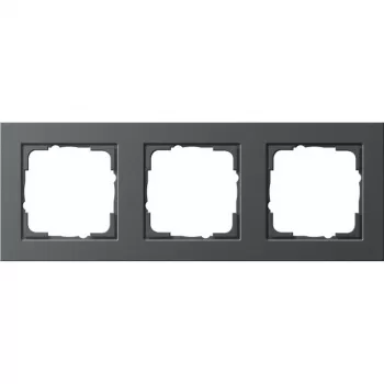 Placa de pared GIRA 0213 23 antracita, diseño sin tornillos, 80,8×223,4×9,3 mm